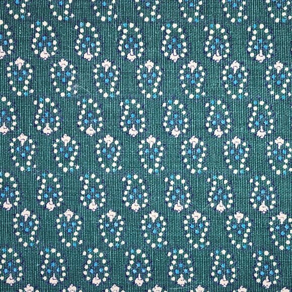 Upholstery Fabric by Concord Border Paisley Green Orange 54" x 42" - Picture 8 of 13